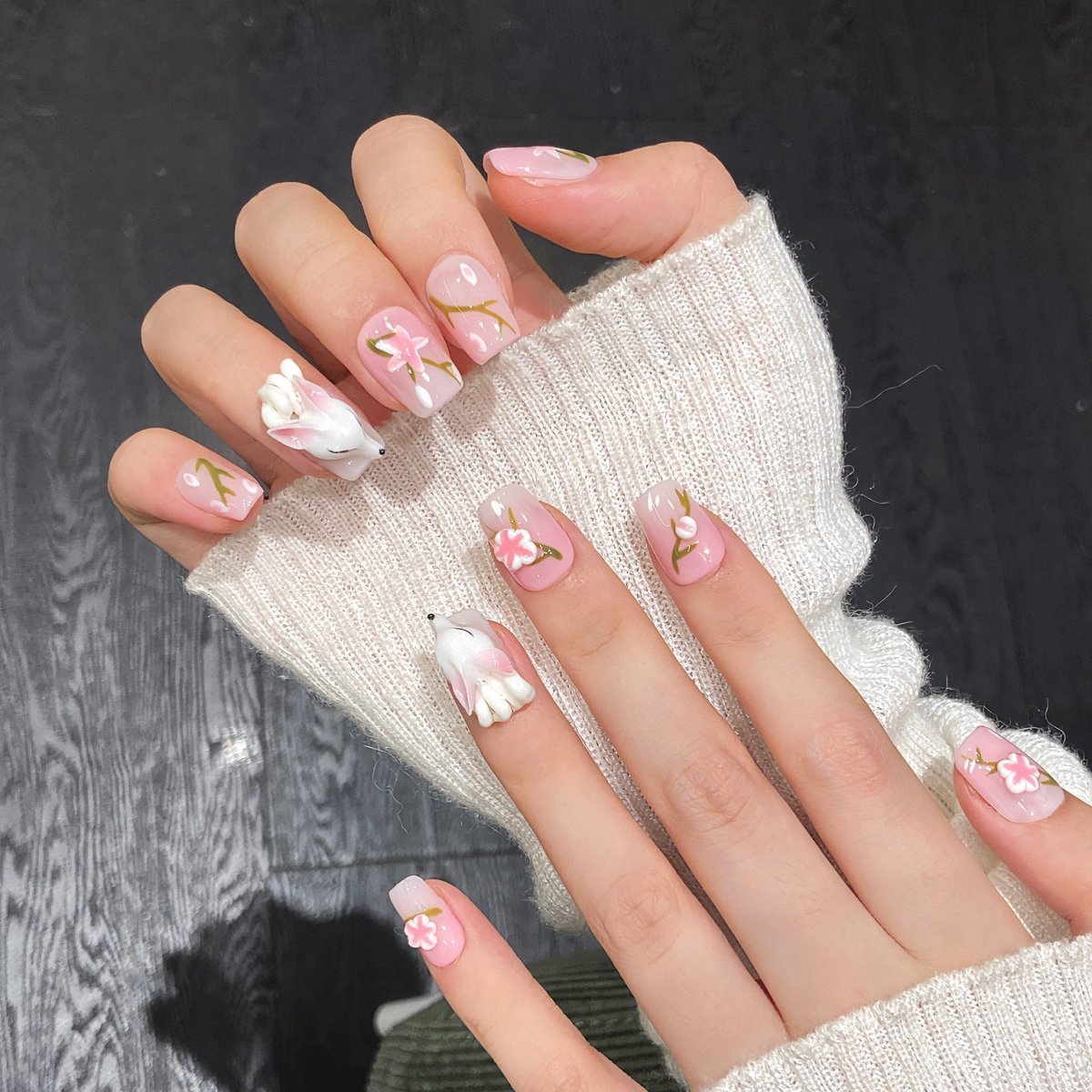 Spring View - Press On Nails - CELESTI NAILS