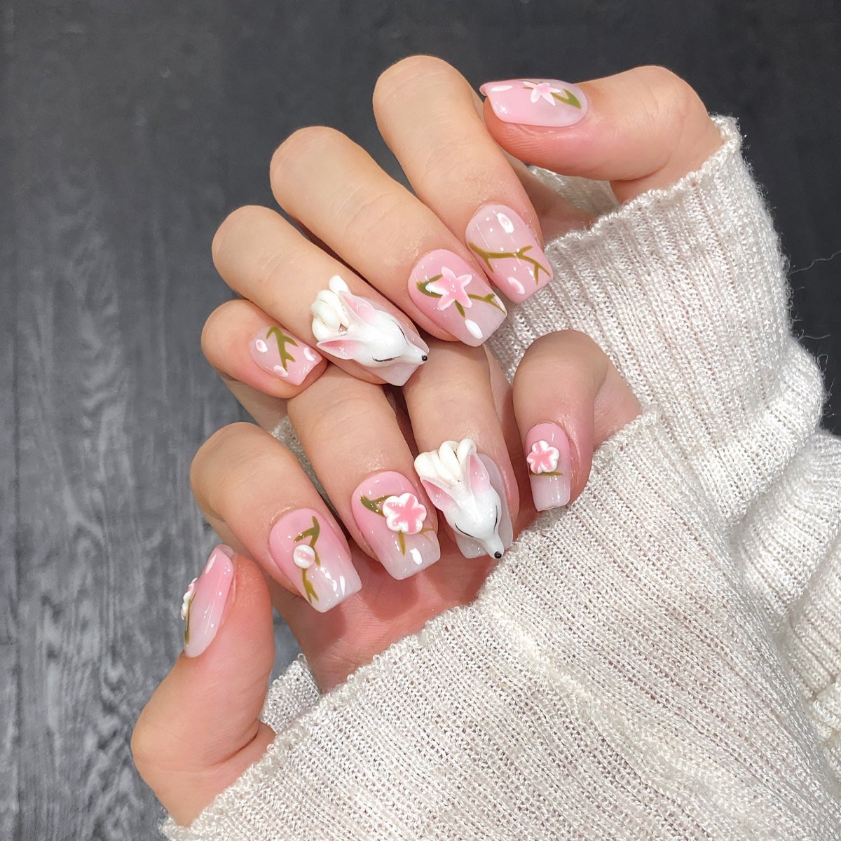 Spring View - Press On Nails - CELESTI NAILS