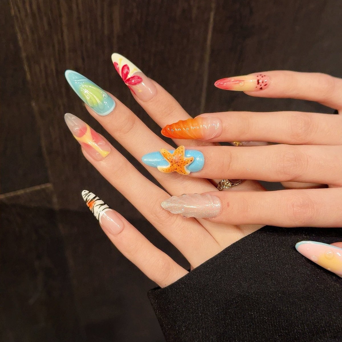 Summer Ocean - Inspired Press - On Nails - CELESTI NAILS