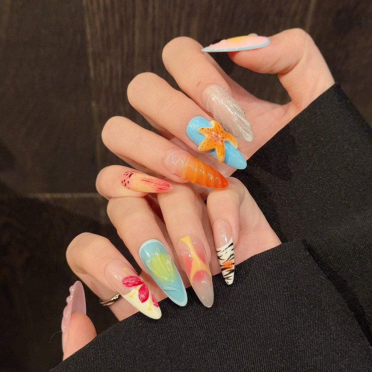 Summer Ocean - Inspired Press - On Nails - CELESTI NAILS